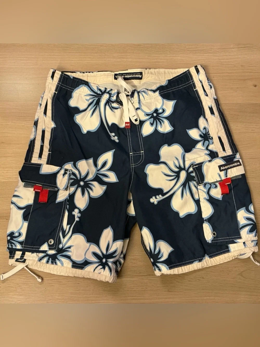 Classic Vintage Abercrombie & Fitch Tropical Swim Trunks